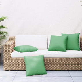 Throw Pillow Set of 4 Green 100% Polyester 23.6 x 23.6 ...