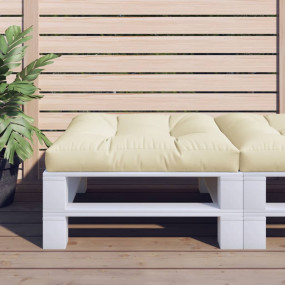 Pallet Cushion Cream 100% polyester 27.6x27.6 in