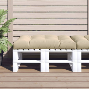 Pallet Cushion Beige Fabric (100% polyester) 47.2x31.5x...