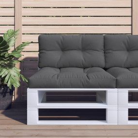 Pallet Cushion Anthracite 100% polyester 27.6 x 15.7 x ...