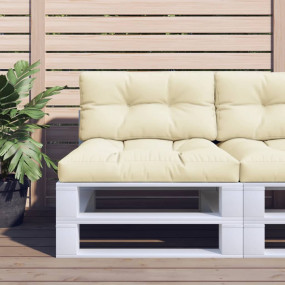 Pallet Cushion Cream 100% polyester 27.6" x 15.7" x 4.7
