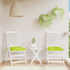 Chair Cushion Set of 2 Bright Green Oxford fabric (100%...