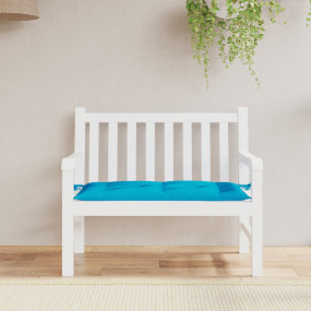 Garden Bench Cushion Light Blue Oxford Fabric (100% Pol...