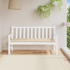 Garden Bench Cushion Beige Oxford fabric, Hollow fiber