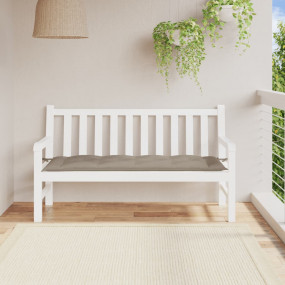 Garden Bench Cushion Taupe Oxford fabric 59.1x19.7x2.8 ...