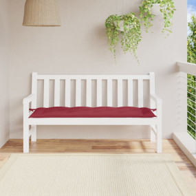 Garden Bench Cushion Wine Red Oxford fabric (100% polye...