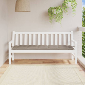Garden Bench Cushion Taupe Oxford fabric (100% polyeste...