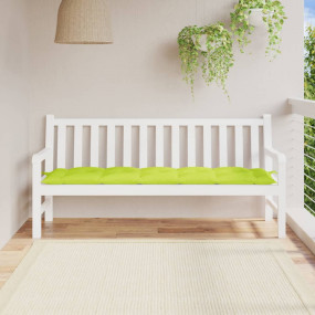 Garden Bench Cushion Bright green Oxford fabric (100% p...