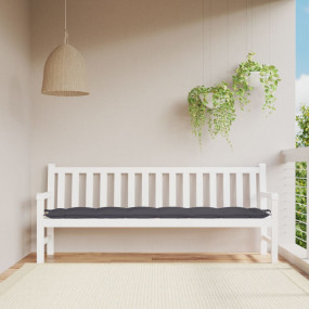 Garden Bench Cushion Anthracite Oxford fabric (100% pol...