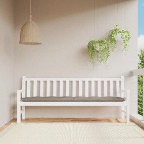 Garden Bench Cushion Taupe Oxford fabric with hollow fi...
