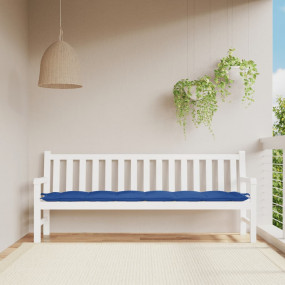 Garden Bench Cushion Blue Oxford fabric 78.7 x 19.7 x 2...