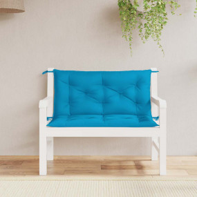 Garden Bench Cushion Set of 2 Light blue