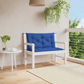 Garden Bench Cushion Set of 2 Blue Oxford fabric (100% ...