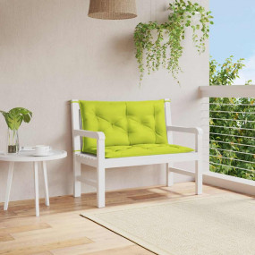 Garden Bench Cushion Set of 2 Bright green