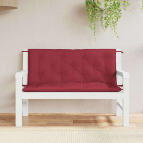 Garden Bench Cushion Set of 2 Wine Red