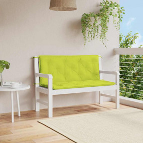 Garden Bench Cushion Set of 2 Bright Green