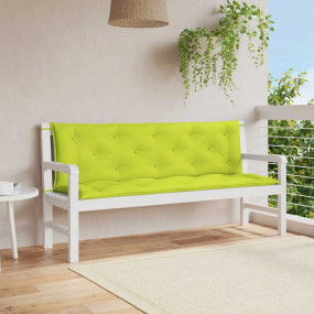 Garden Bench Cushion Set of 2 Bright green