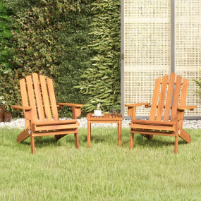 Garden Lounge Set Natural wood Solid Acacia wood Two Ch...
