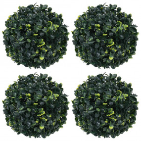 Artificial Boxwood Ball Mixed Green Polyethylene Medium