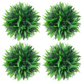 Artificial Boxwood Ball Mixed Green Polyethylene Small