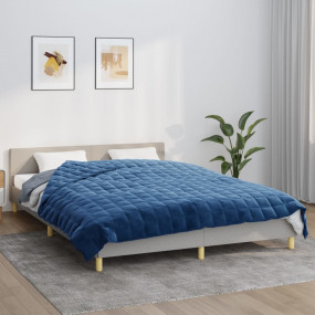Weighted Blanket Blue Brushed polyester microfiber King
