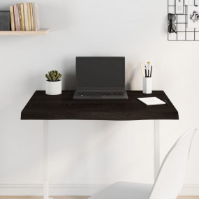 Table Top Dark Brown Solid oak 31.5 x 23.6 in Decorativ...