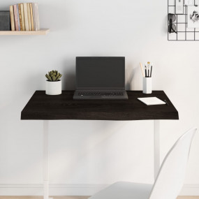 Table Top Dark brown Solid oak wood 39.4x15.7in Durable