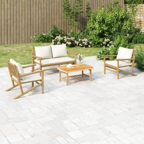 Garden Lounge Set Natural Bamboo Medium Modular Garden ...