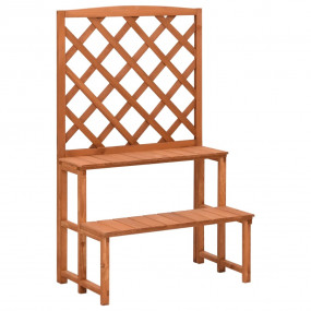 Plant Stand Natural Wood Solid fir wood Medium Planters