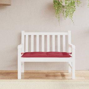 Garden Bench Cushion Wine Red Oxford fabric (100% polye...