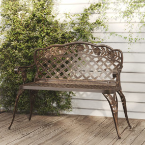 Garden Bench Bronze Cast aluminum, Cast iron Medium Dur...
