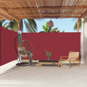 Side Awning Red Polyester fabric with PU coating 70.9 x...