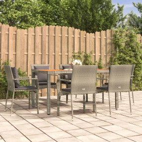 Garden Dining Set Grey