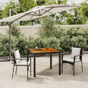 Garden Dining Set Black