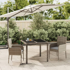 Garden Dining Set Grey