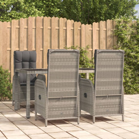 Garden Dining Set Grey