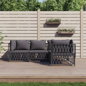 Garden Lounge Set Anthracite, Dark Grey