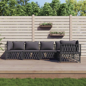 Garden Lounge Set Anthracite, Dark grey