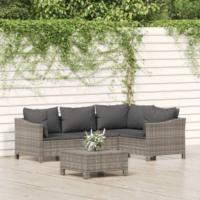 Garden Lounge Set Grey