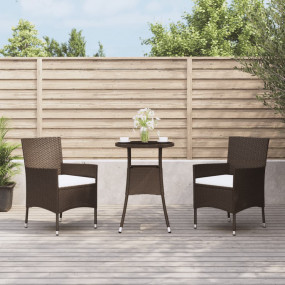 Garden Bistro Set Brown