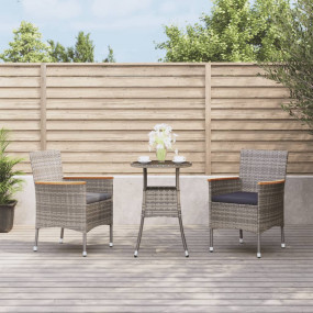 Garden Bistro Set Grey