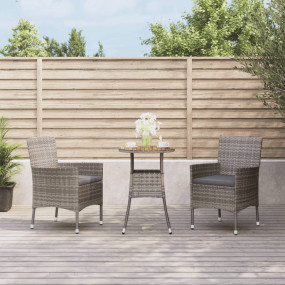 Garden Bistro Set Grey