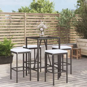 Garden Bar Set Black
