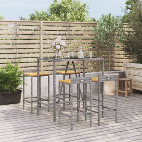 Garden Bar Set Grey