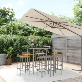 Garden Bar Set Grey