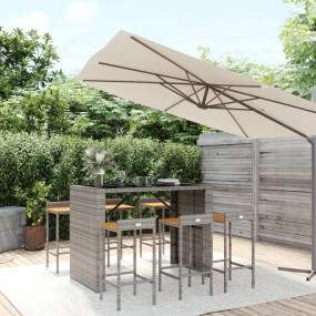 Garden Bar Set Grey