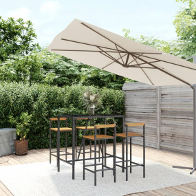Garden Bar Set Black