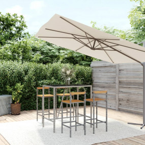 Garden Bar Set Grey
