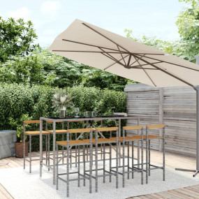Garden Bar Set Grey
