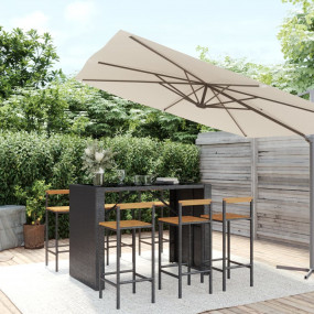 Garden Bar Set Black